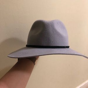 Gray wool hat
